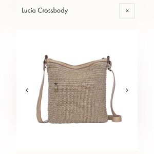 The Sak Lucia Crossbody Crochet Tan Bag